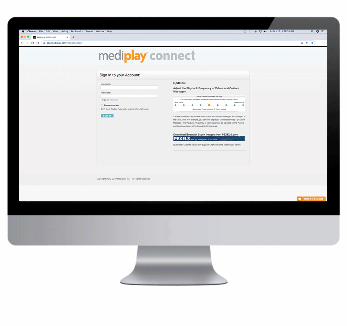Mediplay Connect online management